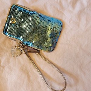 Coach Poppy sequined wristlet